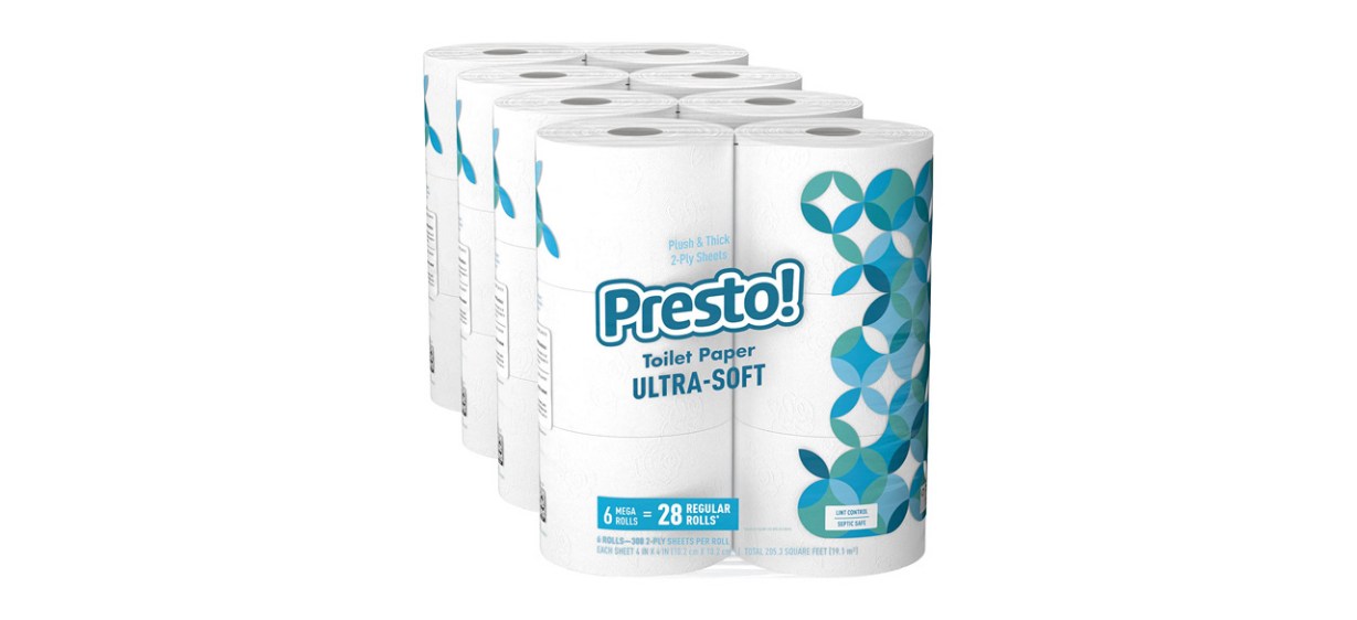 Best Presto 308-Sheet Mega Roll Toilet Paper