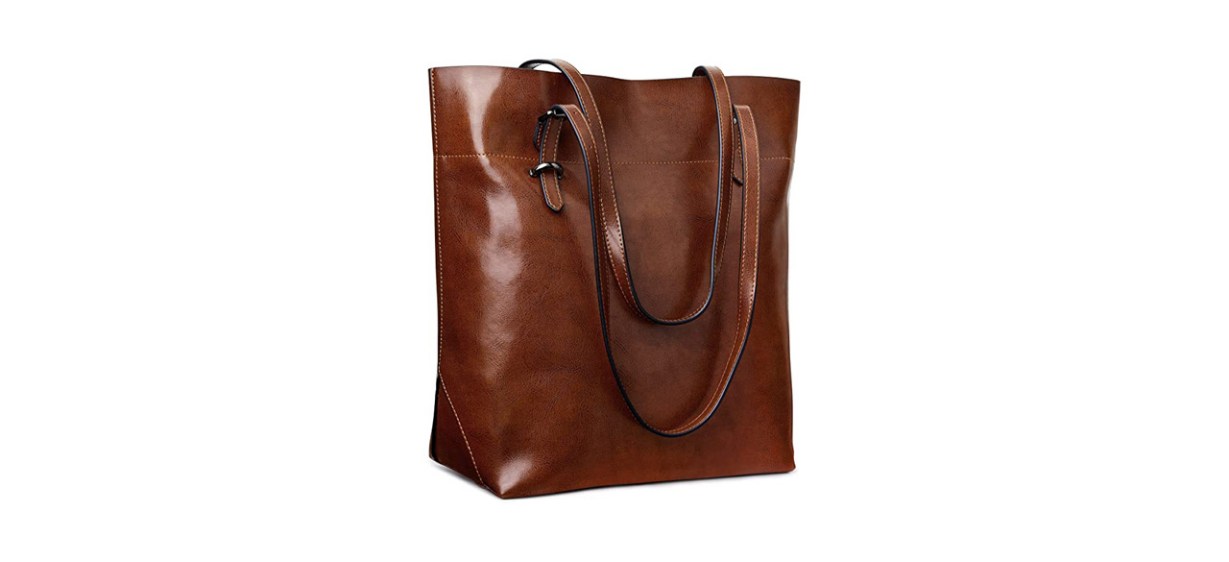 Best S-Zone Leather Tote Bag