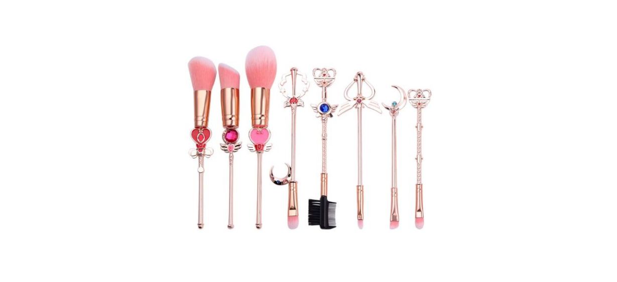 Sailor Moon Makeup Brushes Set - 8 pieces Professional Tool Kit 