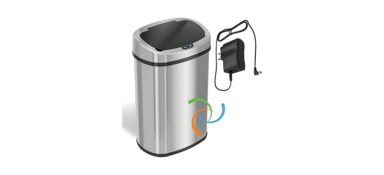 13 Gallon and 2.5 Gallon Kitchen and Bathroom Sensor Trash Cans