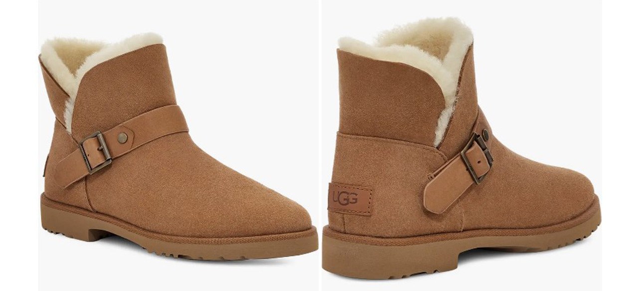 Ugg karel boots chestnut on sale suede