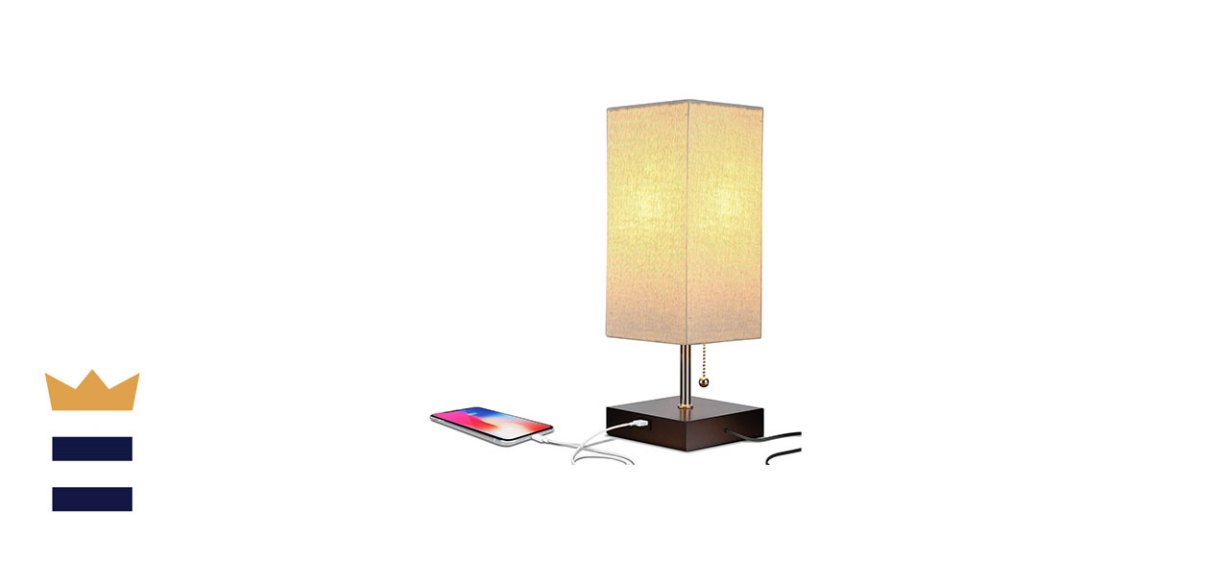 Brightech Grace LED USB Bedside Table and Desk Lamp