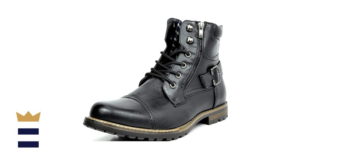 Bruno Marc Men's Military Motorcycle Combat Military Boots