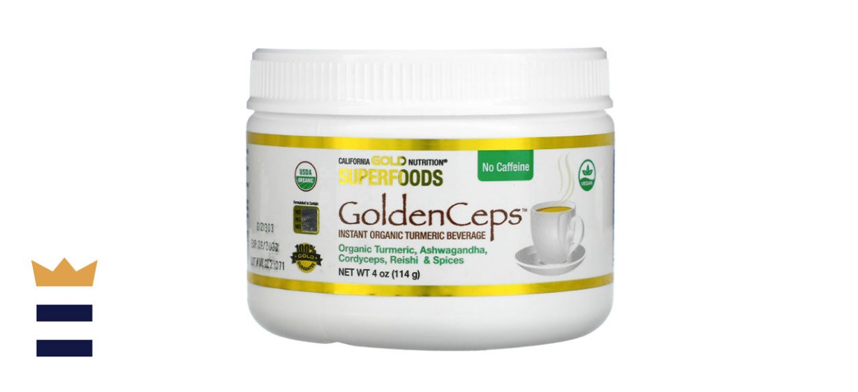 California Gold Nutrition GoldenCeps Instant Organic Turmeric Beverage