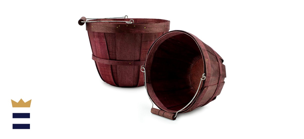 Cornucopia Brands Round Wooden Baskets