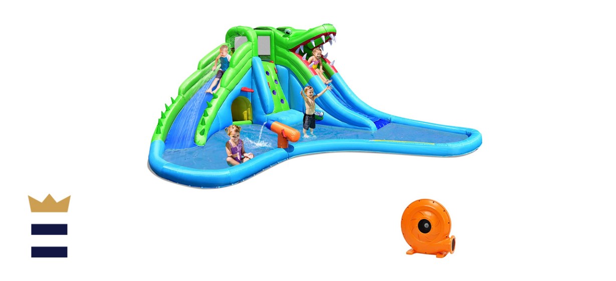 Costzon 7-in-1 Inflatable Crocodile Water Park