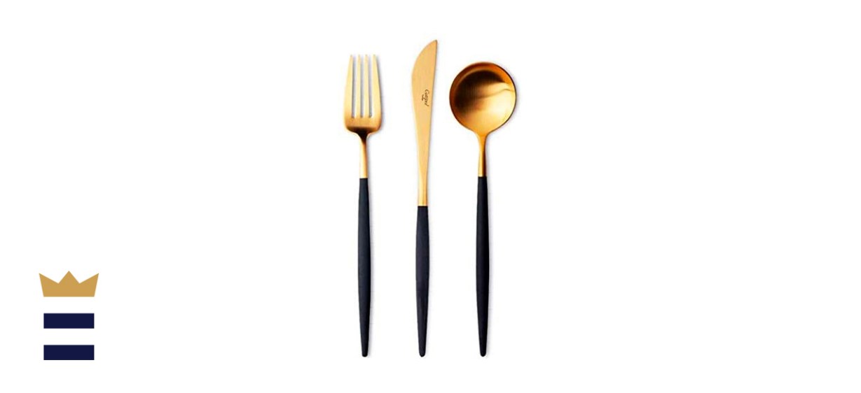 Cutipol GOA Black/Gold Series Flatware Set