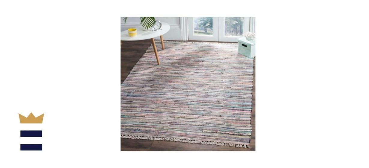 Dakota Fields Mireia Striped Handmade Flatweave Area Rug