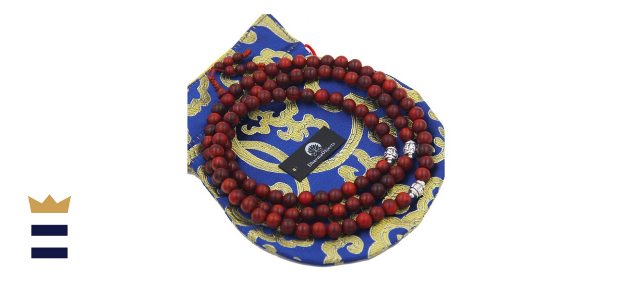 DharmaObjects Tibetan Real Rosewood Meditation Beads 