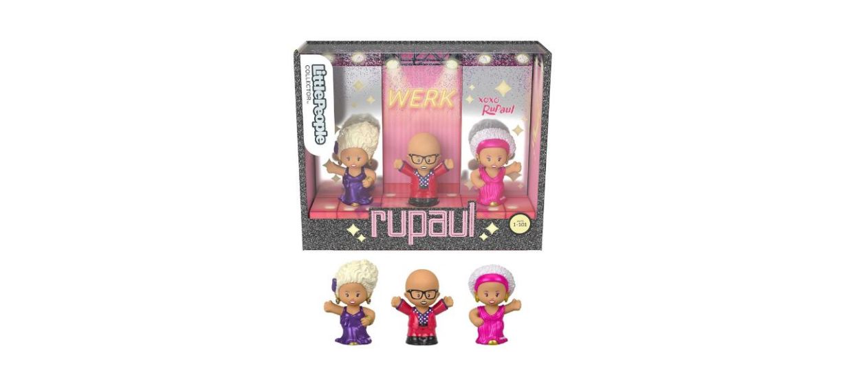 Little People Collector RuPaul Special Edition Figure Set on white background
