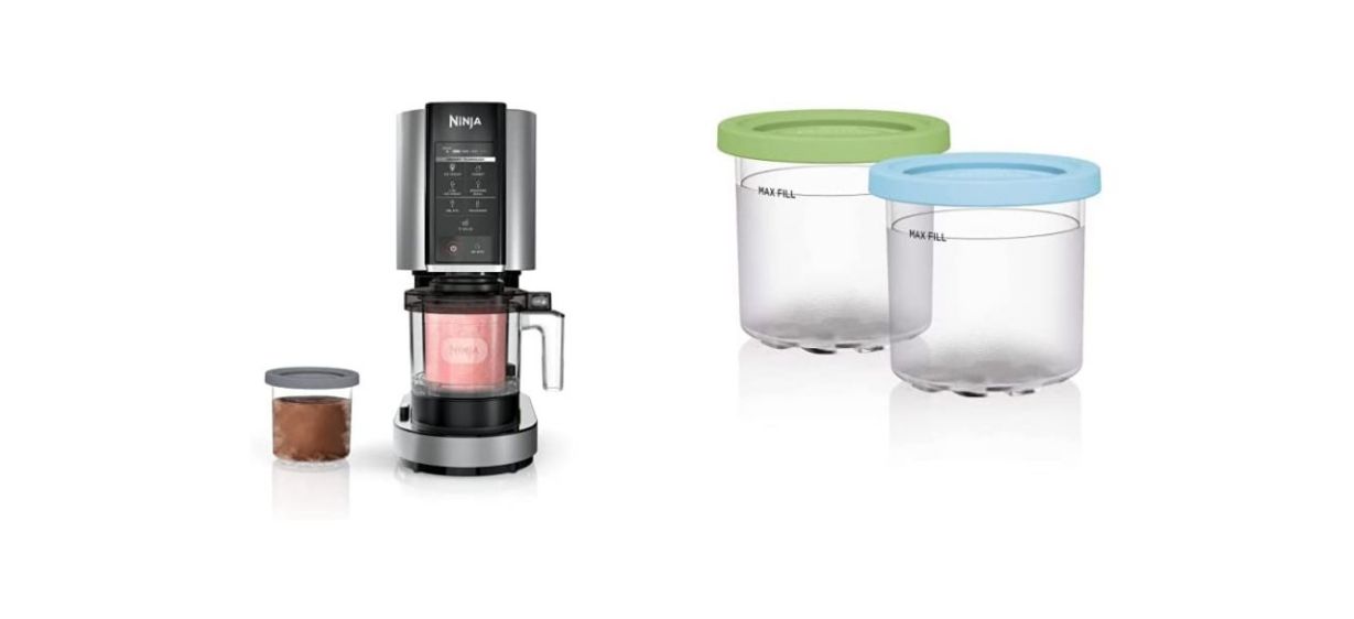 Ninja NC301 CREAMi Ice Cream Maker and Pint Two-Pack Ninja NC301 CREAMi Ice Cream Maker and Pint Two-Pack