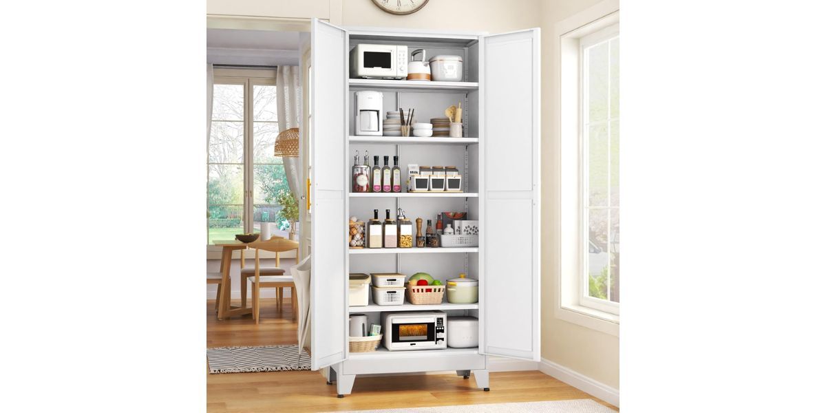 GAIOUS 75.2" Tall Metal Kitchen Storage Cabinets