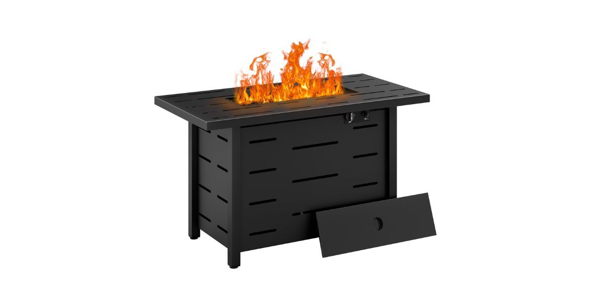 Walsunny 43 inch Gas Fire Pit Table