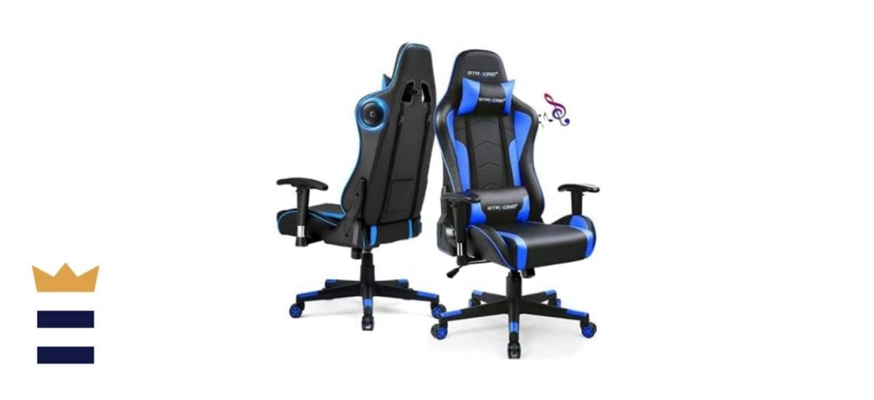 GTRacing Gaming Chair with Bluetooth Speakers