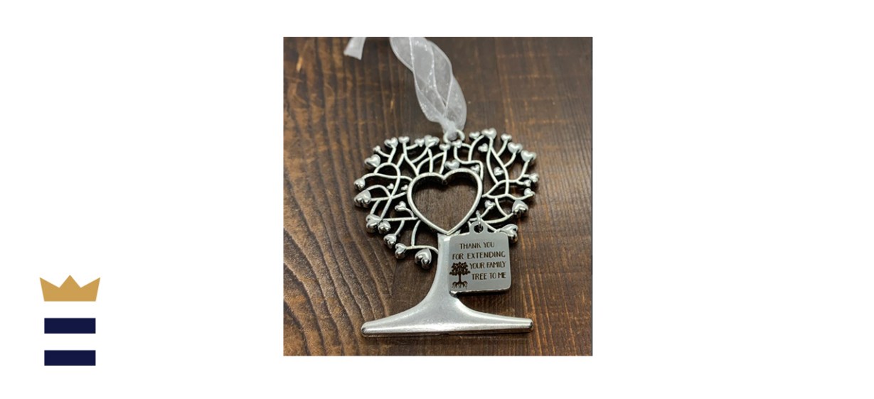 Handmade Antique Silver Family Tree Ornament