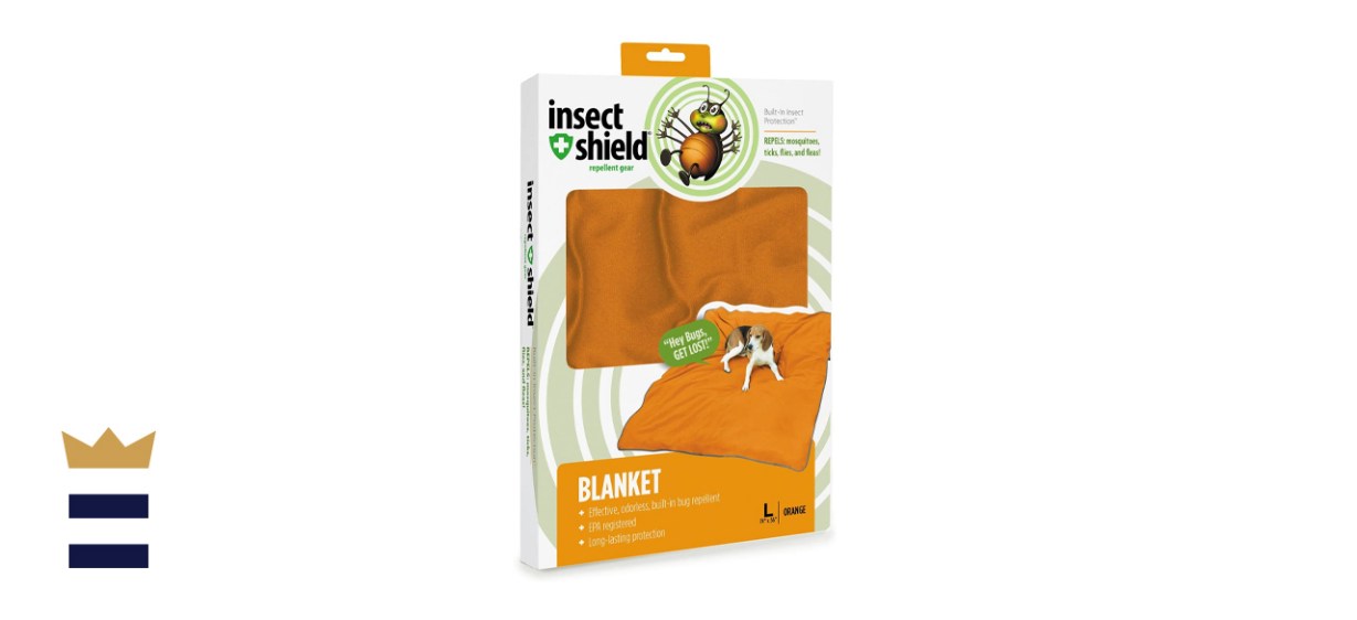 Insect Shield Insect Repellant Dog Blanket for Protecting Dogs from Fleas, Ticks, Mosquitoes &amp; More