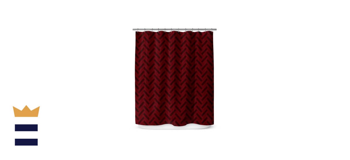 Latitude Run Jaeonna Chevron Single Shower Curtain