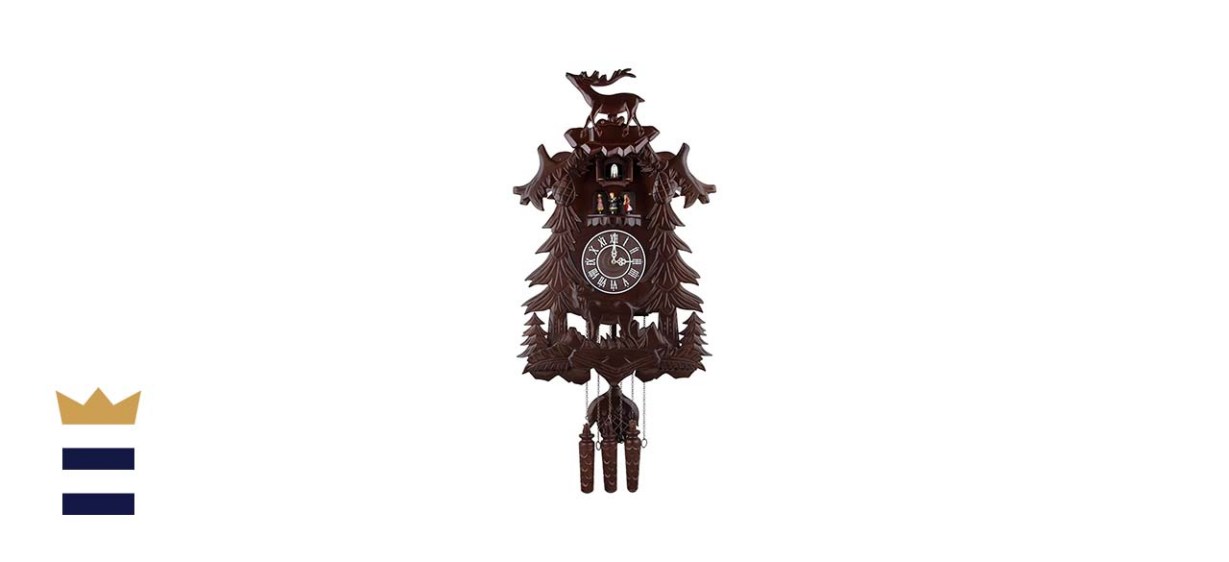 Kendal Vivid Large Deer Handcrafted Wood Cuckoo Clock