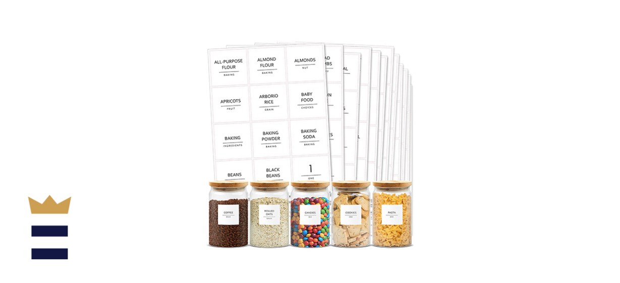 Talented Kitchen 144 Minimalist Pantry Labels Set.