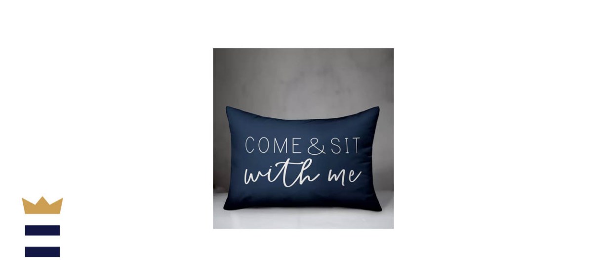 Lark Manor Hetrick Come and Sit with Me Indoor/Outdoor Lumbar Pillow