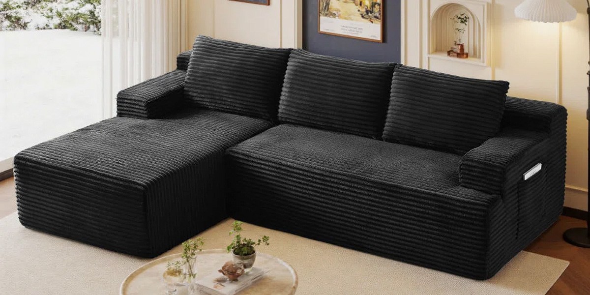 Latitude Run Boneless Deep Seat Couch With Chaise