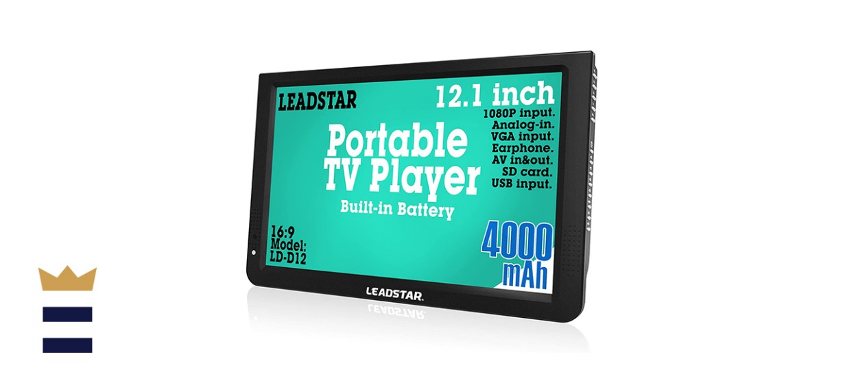 Leadstar 12-Inch Portable TV Player LED Panel with Built-In 4000mAh Battery