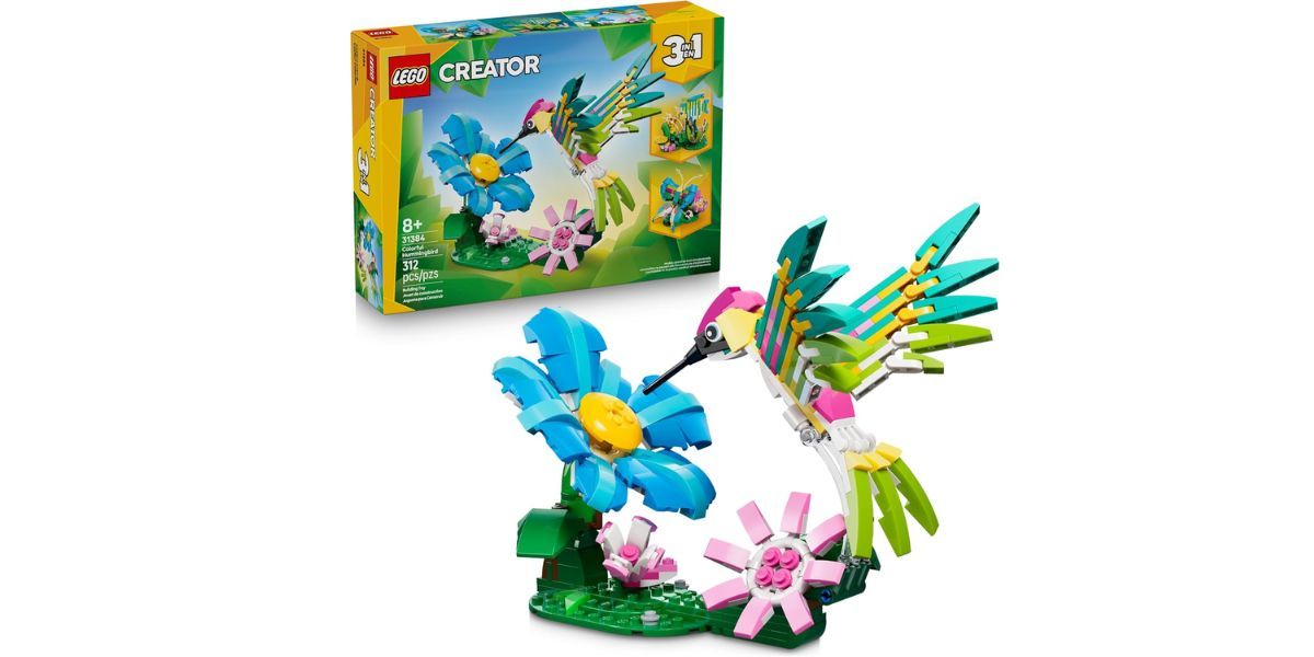 LEGO Creator 3 in1 Wild Animals: Colorful Hummingbird Building Toy