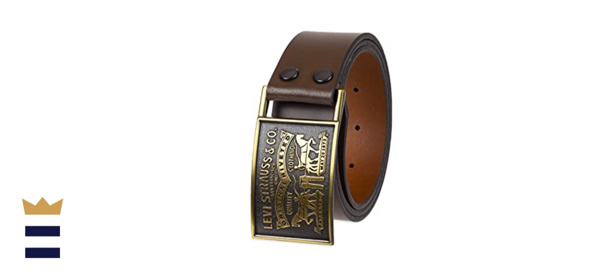 Levi's Plaque Buckle Leather Belt