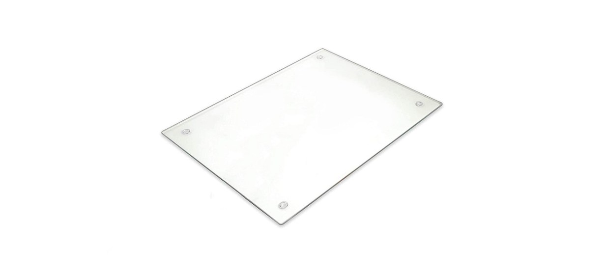 Light In the Dark Tempered Glass Cutting Board - Long Lasting Clear Glass -  Scratch Resistant, Heat Resistant, Shatter Resistant, Dishwasher Safe.