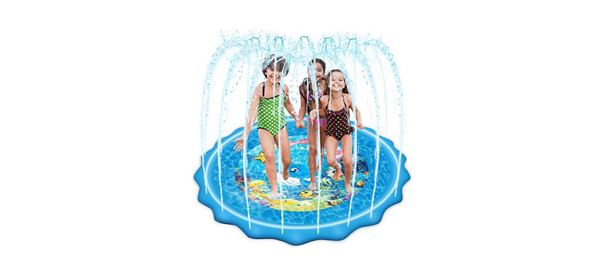 Mademax Upgraded 79-Inch Splash Pad