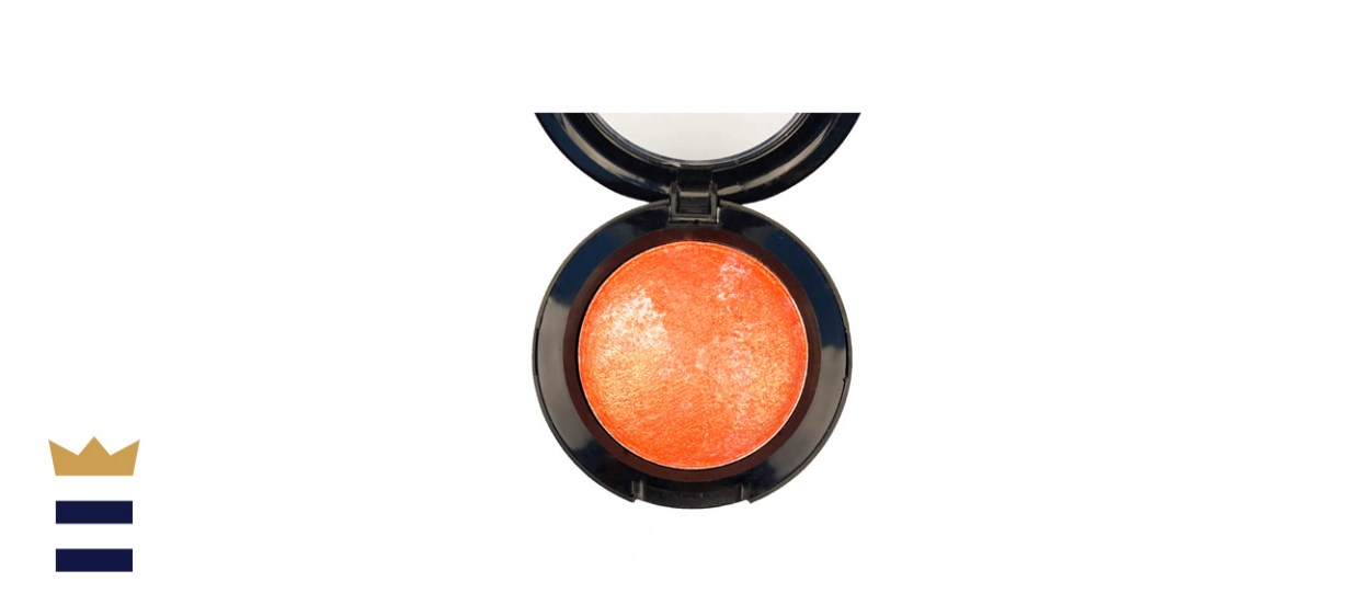Mallofusa Single Shade Baked Metallic Eye Shadow (Pumpkin Orange)