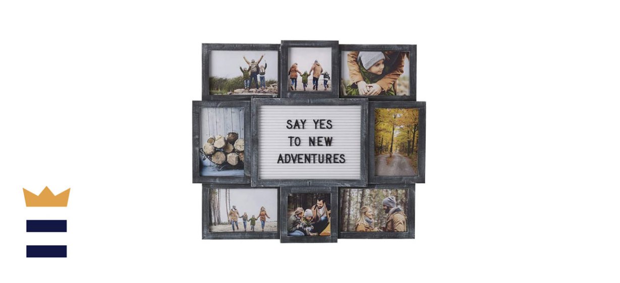 Melannco Customizable Letter Board Photo Collage