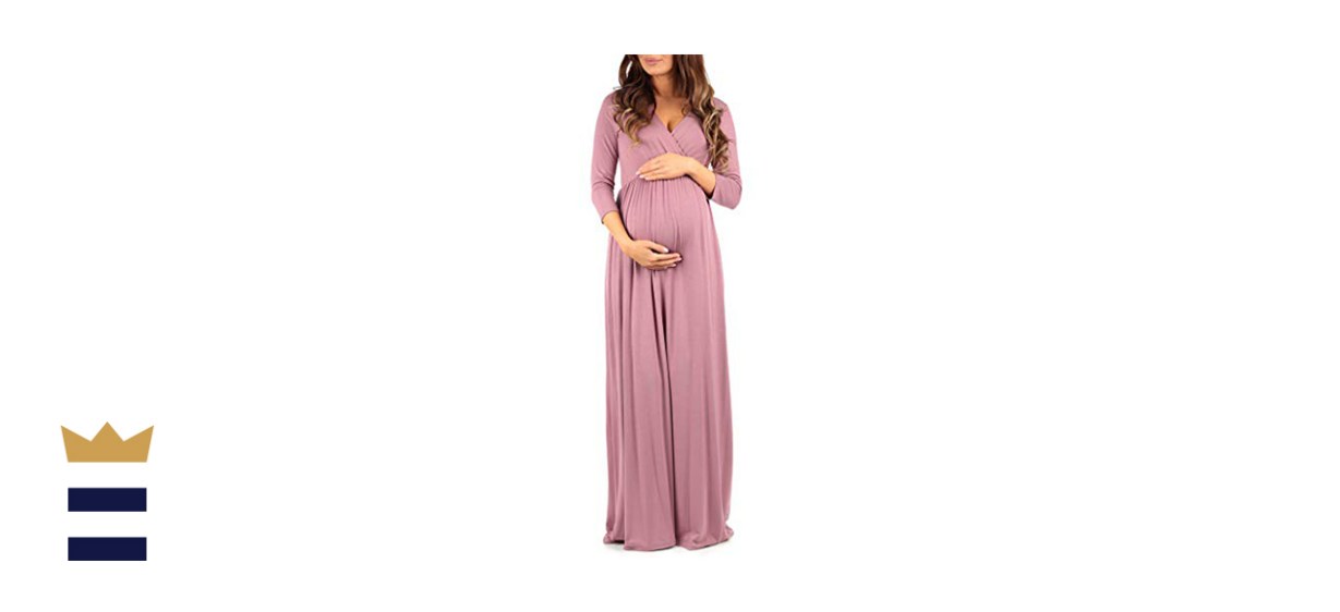 Mother Bee Maternity 3/4 Sleeve Maternity Dress