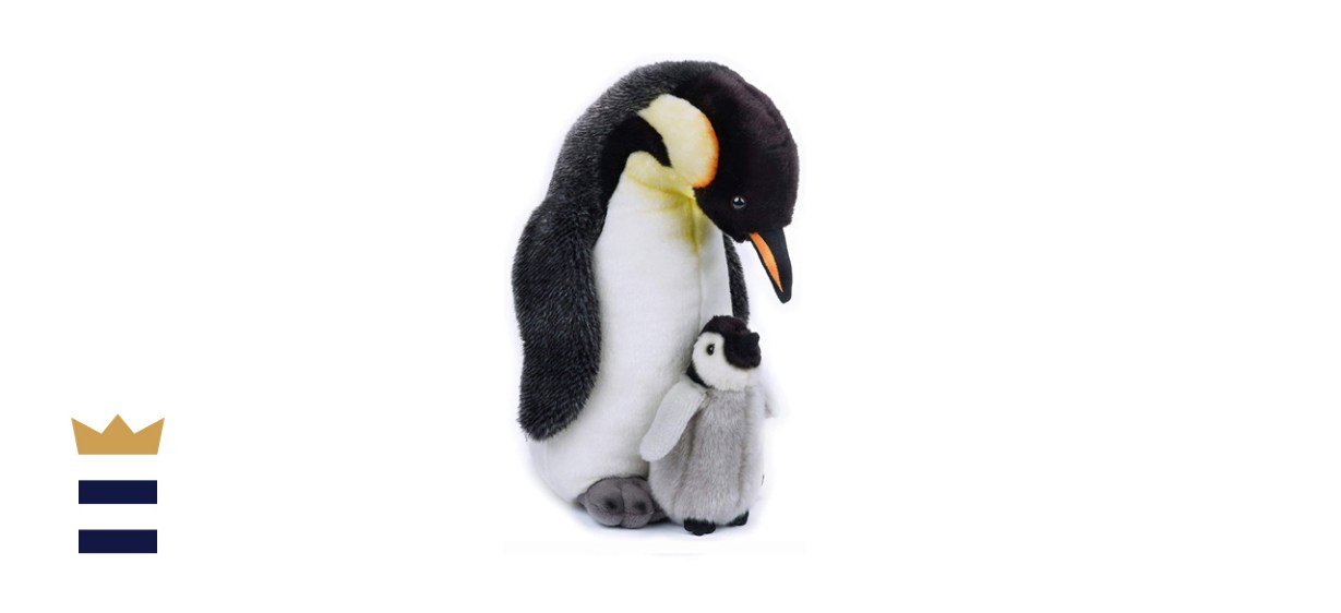 National Geographic Penguin with Baby Plush Toy