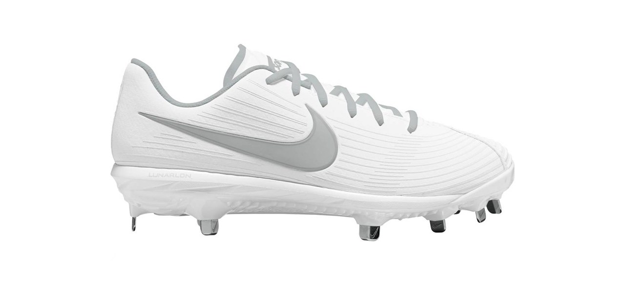 White nike metal sale softball cleats