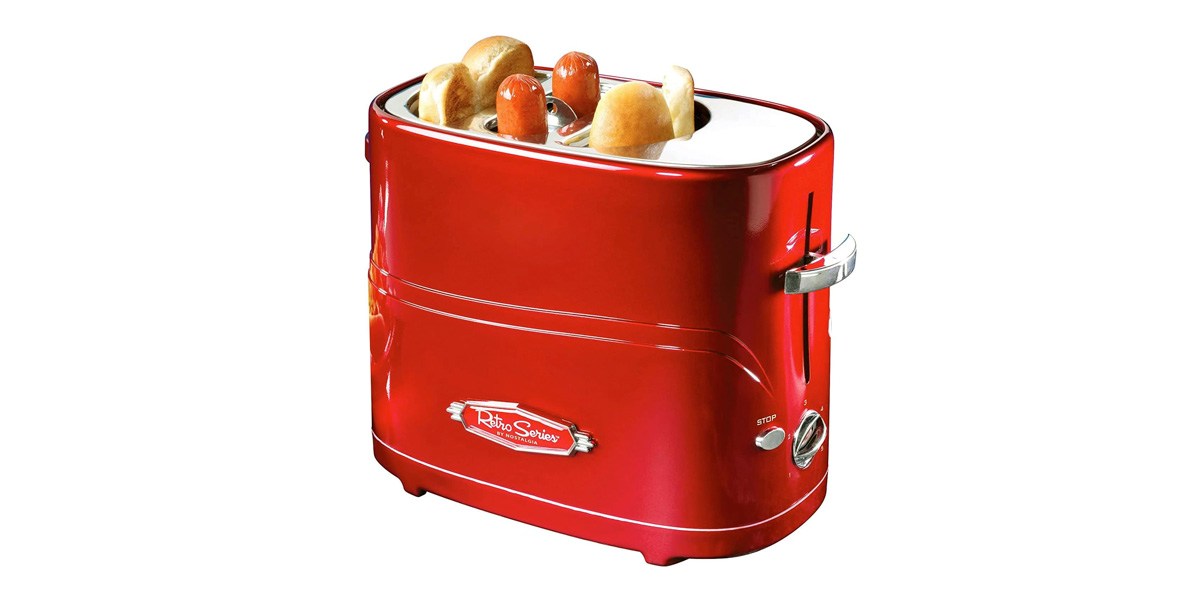 Nostalgia 2-Slot Hot Dog and Bun Toaster