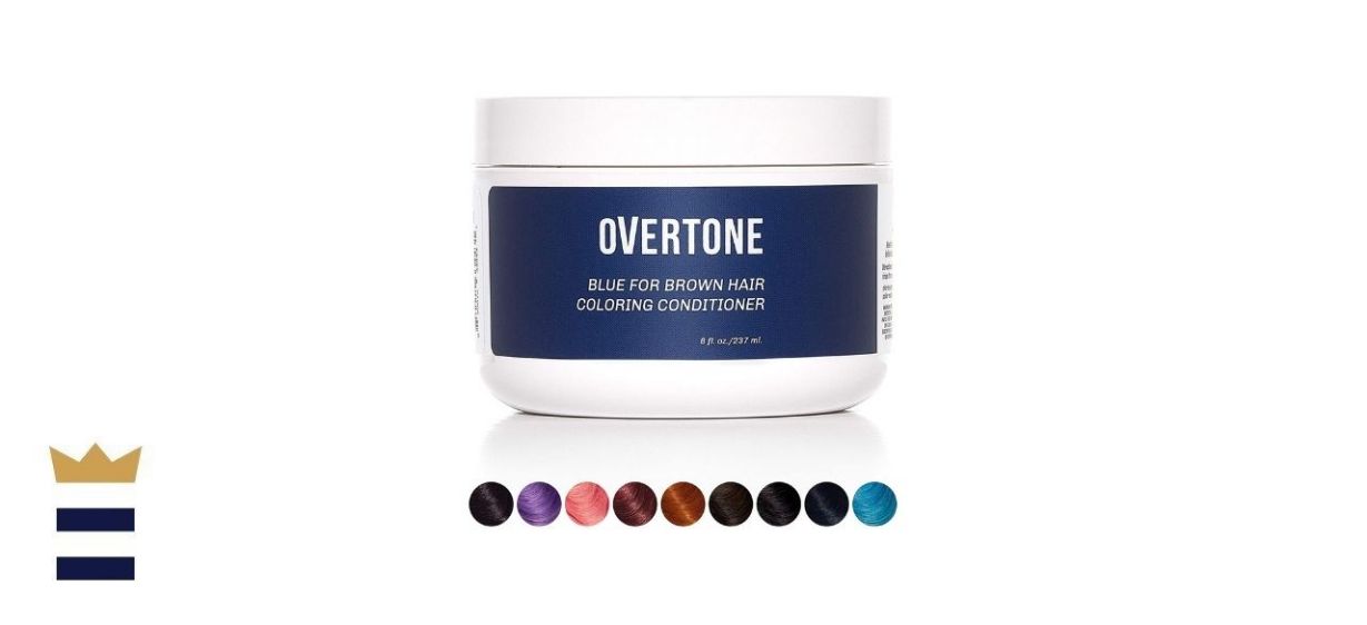 Overtone Haircare Blue For Brown Hair Coloring Conditioner