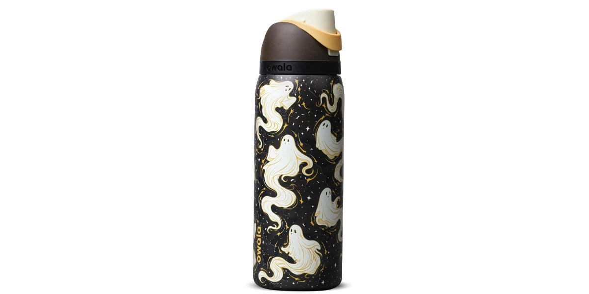 Owala FreeSip Stainless Steel Water Bottle (32oz) Round We Ghost