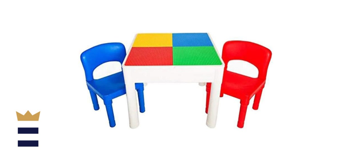 PlayBuild Kids 4 in 1 Play and Build Table Set