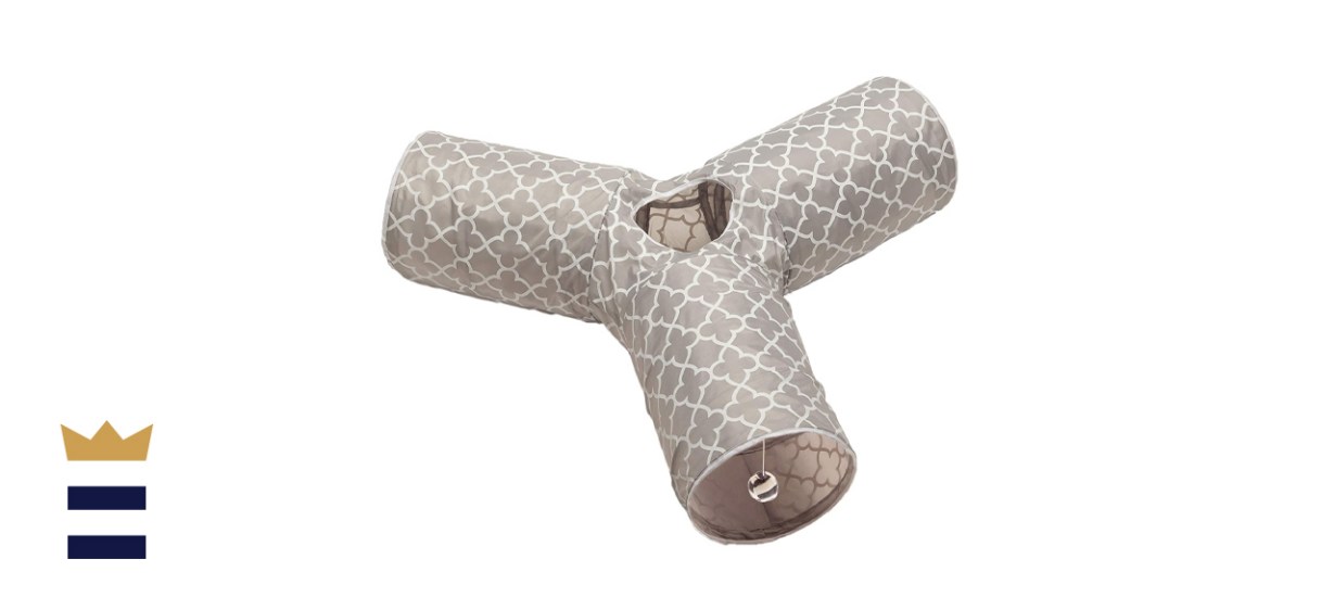 Prosper Pet Collapsible Three-Way Play Tube Cat Tunnel