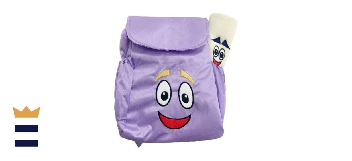 Purple Dora Explorer Soft Plush Backpack