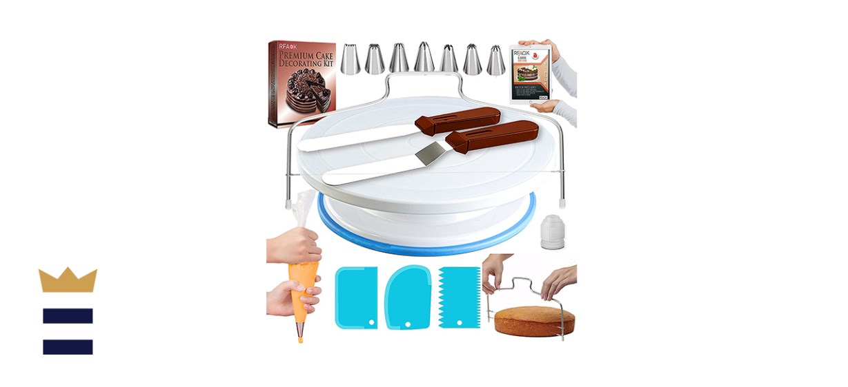 RFAQK 35PCs Cake Turntable and Leveler-Rotating Cake Stand