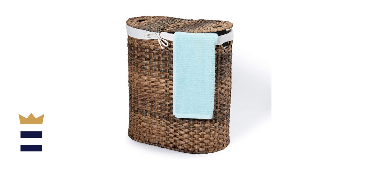 Seville Classics Handwoven Laundry Hamper