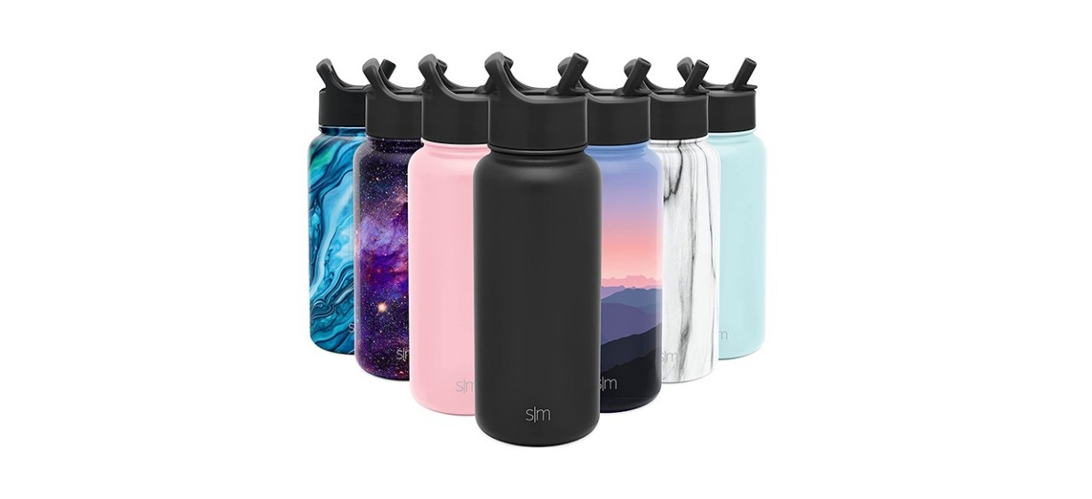 Simple Modern Insulated Water Bottle with Straw Lid