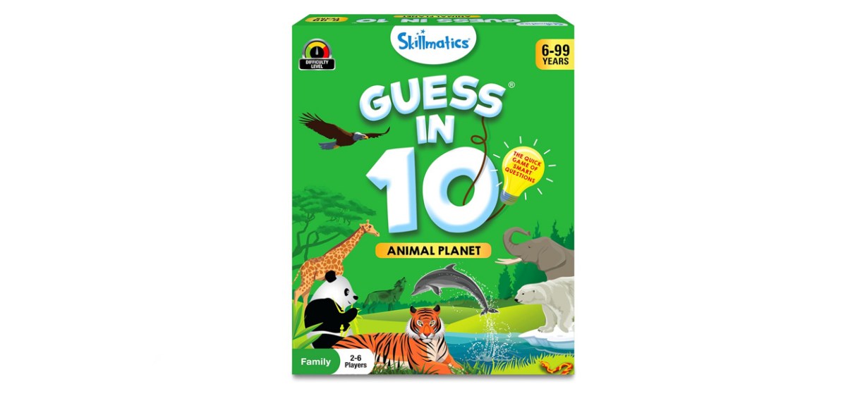 Best Skillmatics Card Game-Guess in 10 Animal Planet