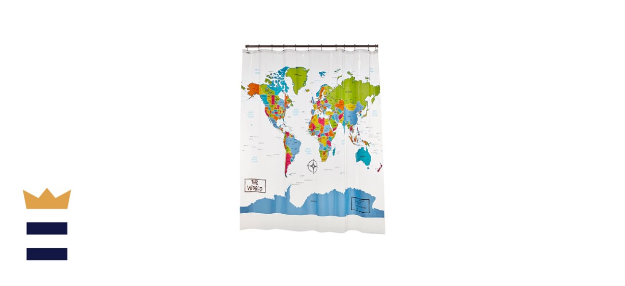 SKL Home by Saturday Knight Ltd. The World Shower Curtain