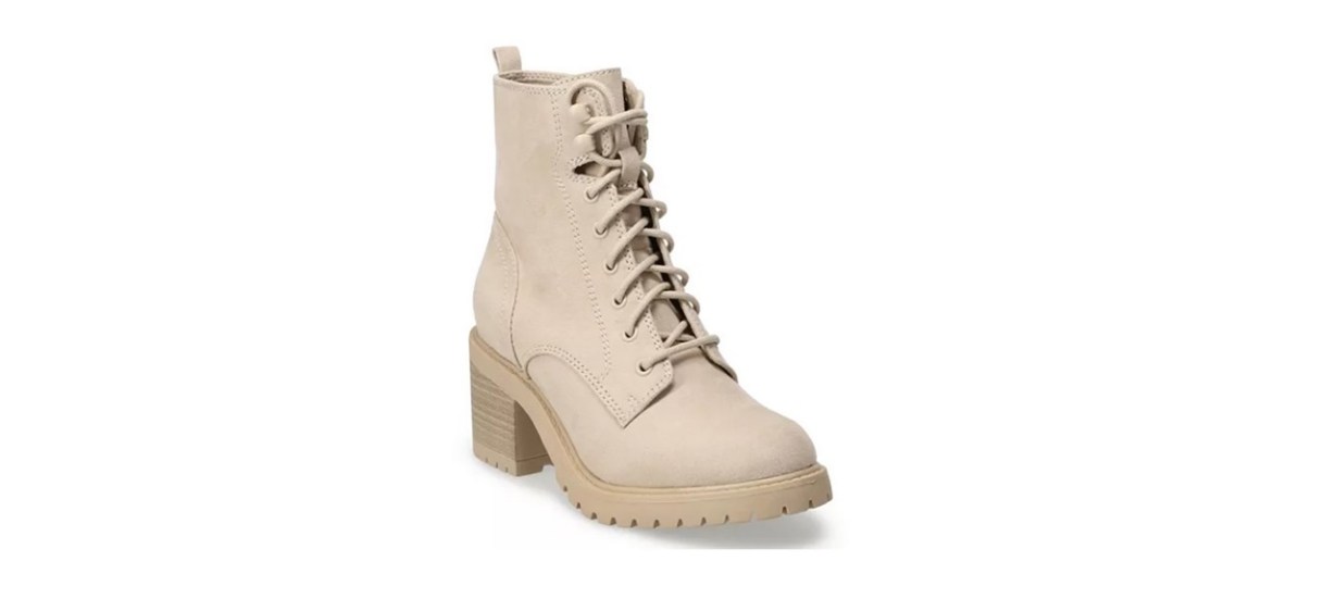 Sonoma Goods For Life Spotted Women's High Heel Combat Boots