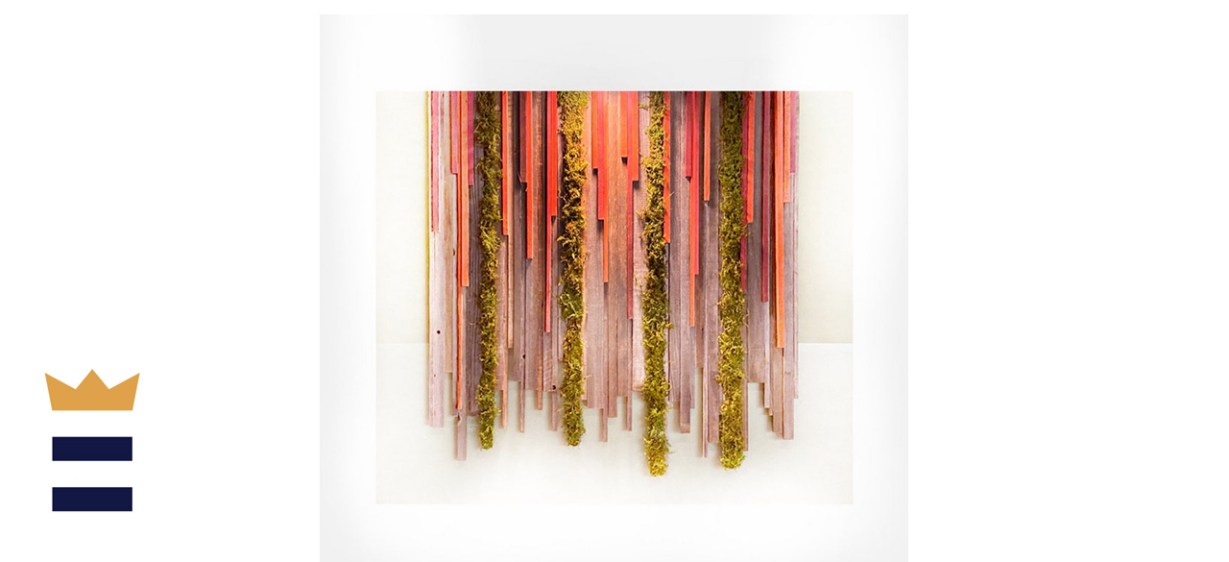 Statuswood Hanging Garden Reclaimed Wood and Moss Panel