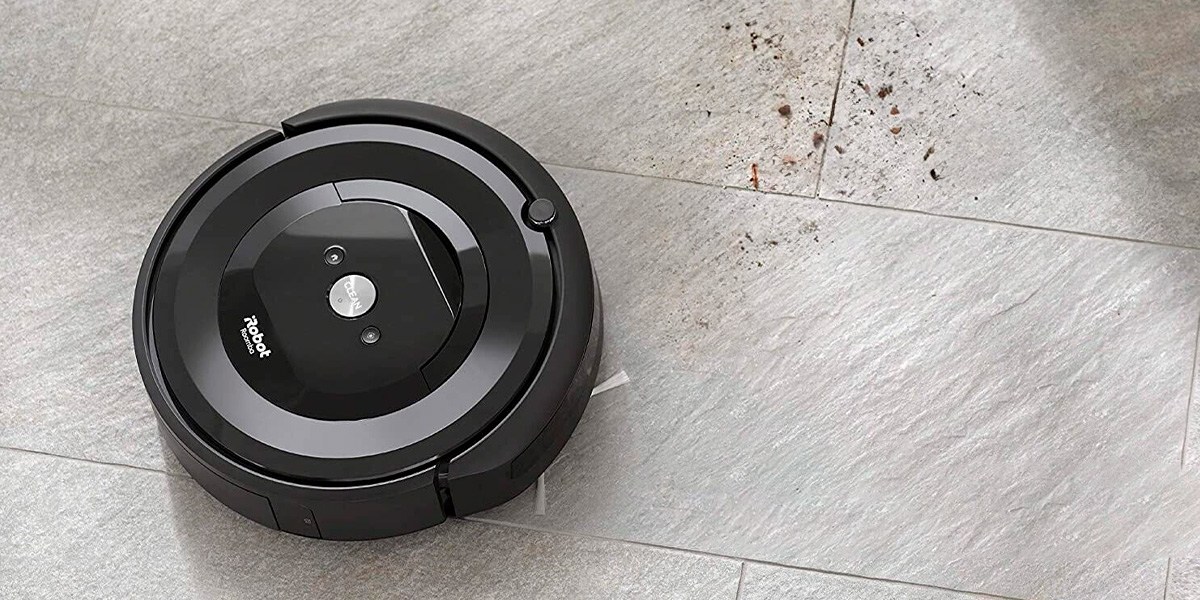Roomba cleans debris from hard flooring