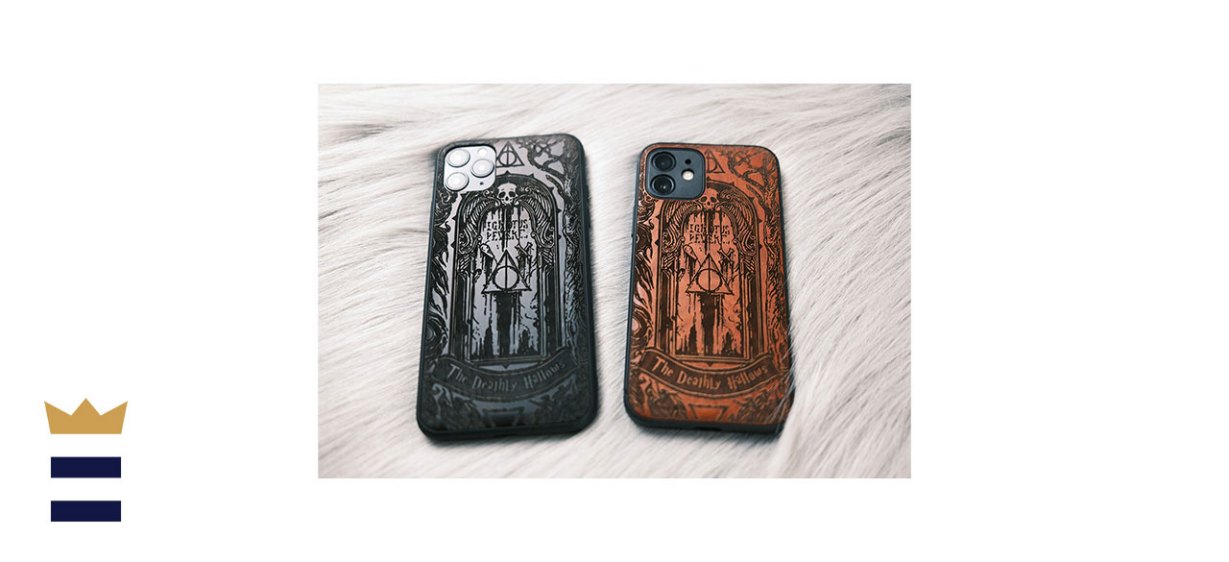 Superbcraftstore Custom Wood Harry Potter Phone Case